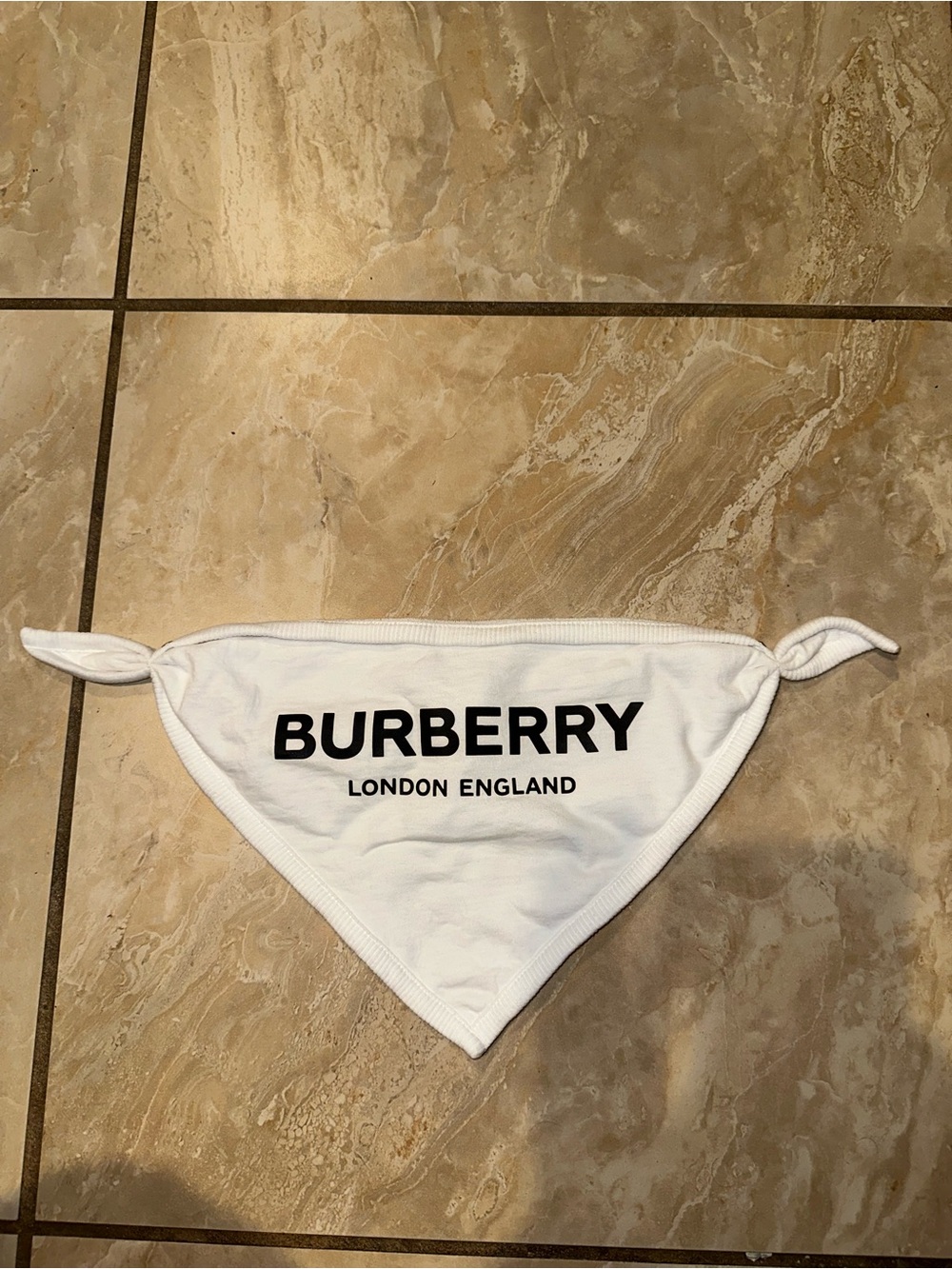 White Burberry Baby Nib One Size